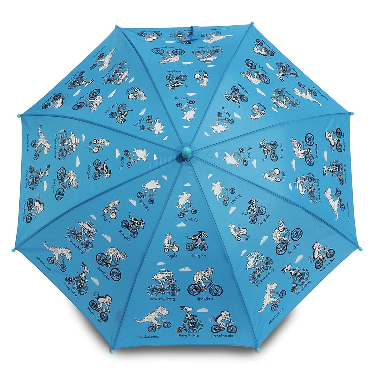 Animals on Bikes Magic Colour Changing Umbrella