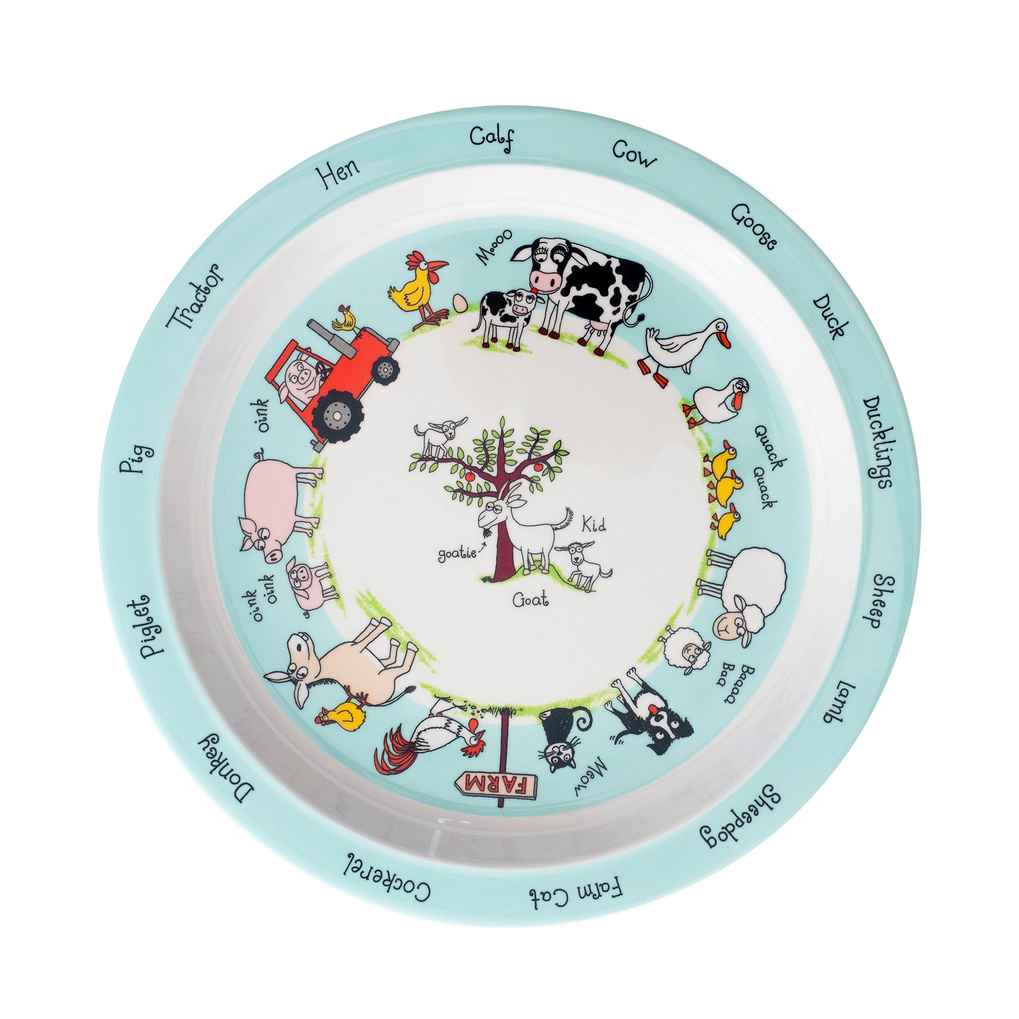 Farm Design Melamine Plate