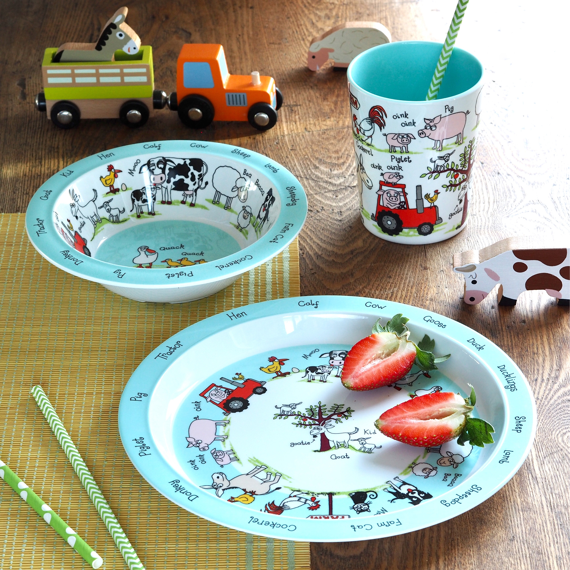 Farm Melamine Plate
