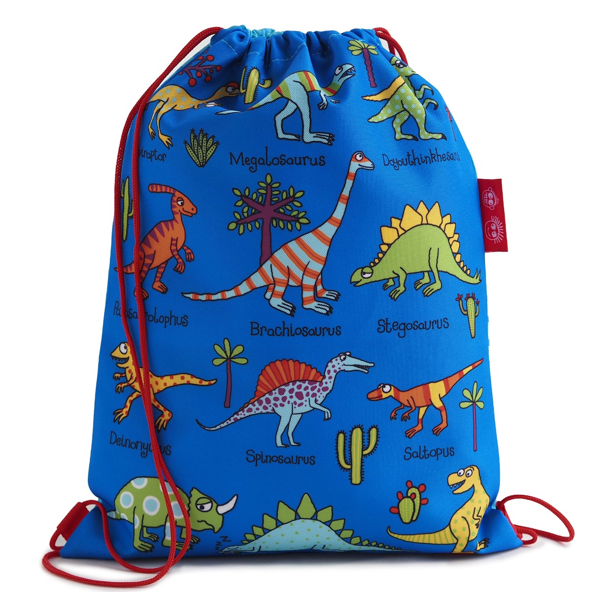  Kids Dinosaurs Waterproof Drawstring Bag - Recycled