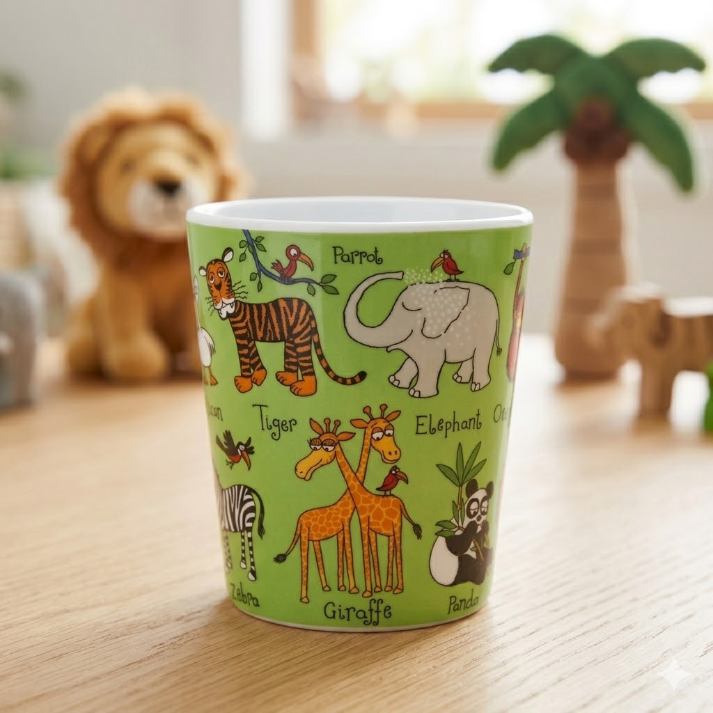 Jungle Melamine Kids Beaker medium