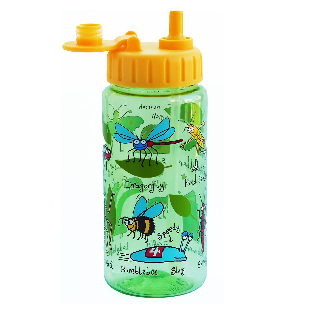 Kids Bugs Drinking Bottle With Straw
