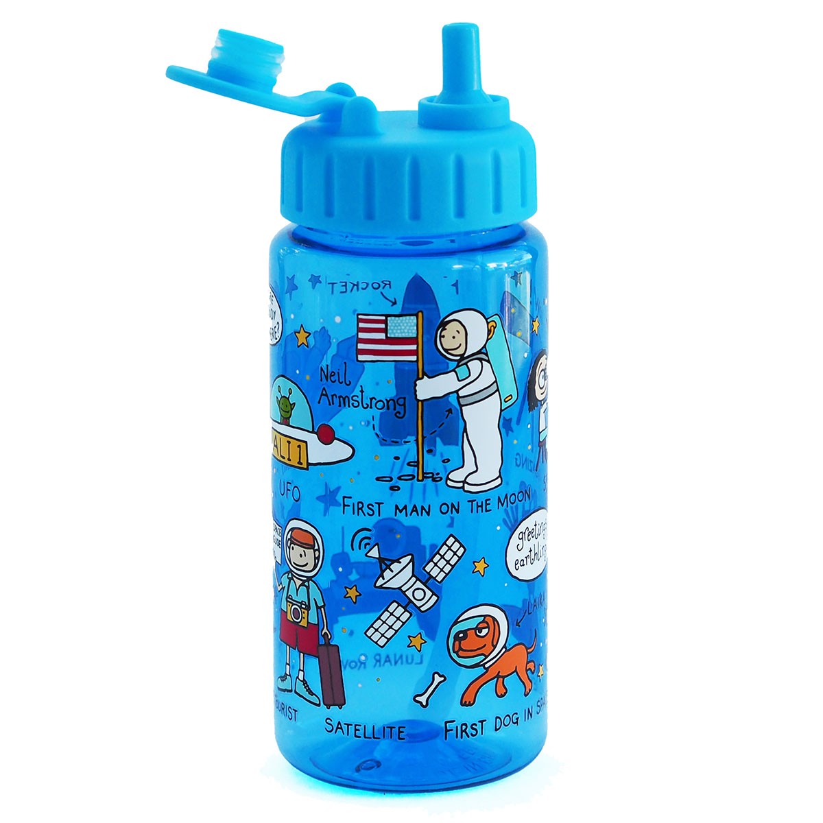 Space Drinking Bottle With Straw