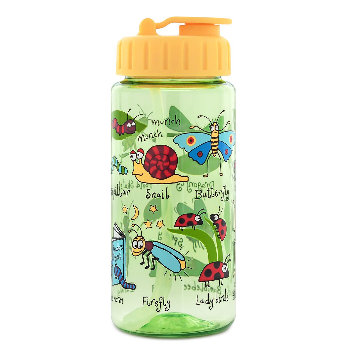 New Dinosaurs Pink Drinking Bottle With Straw