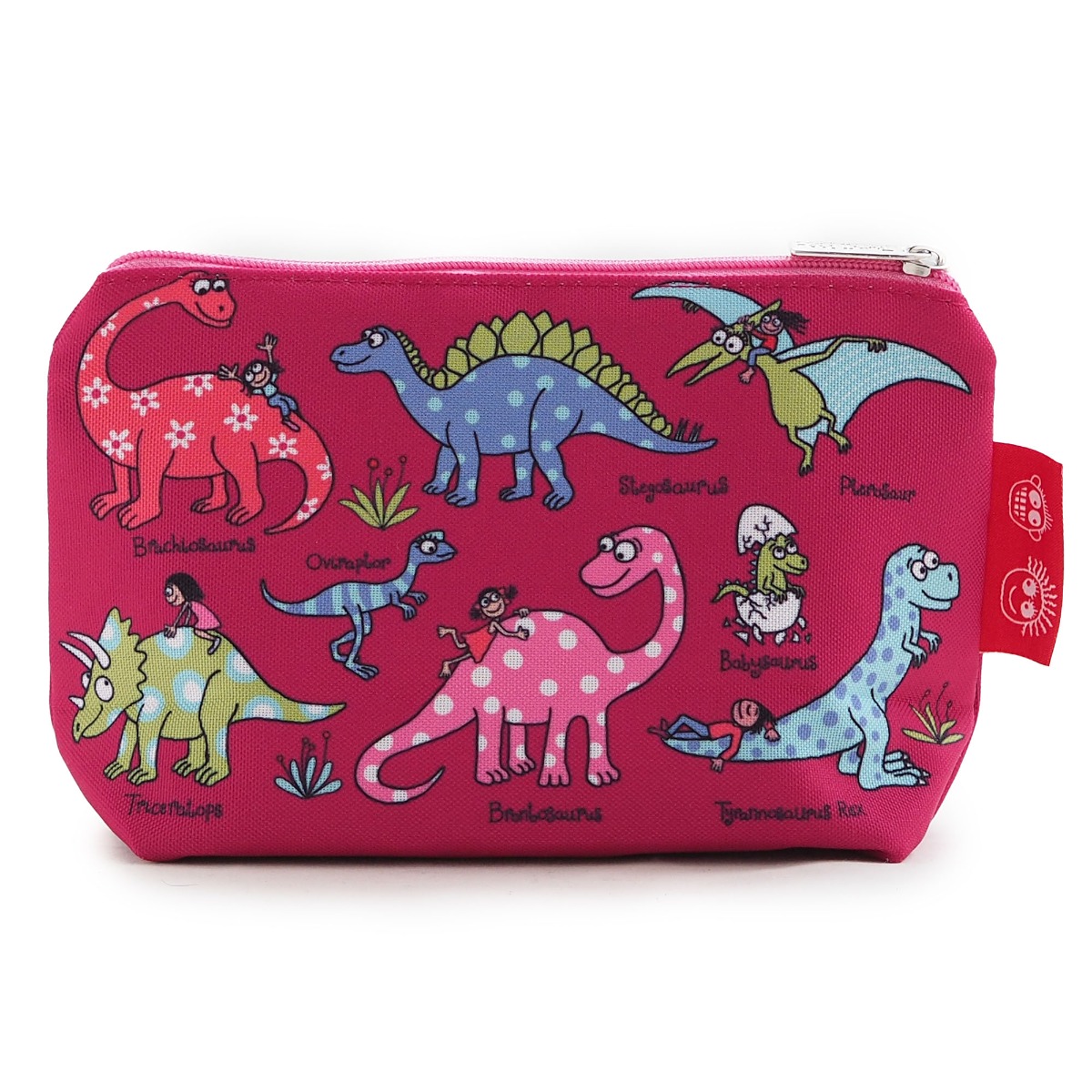 Dinosaur Pink Wash Bag- Recycled!