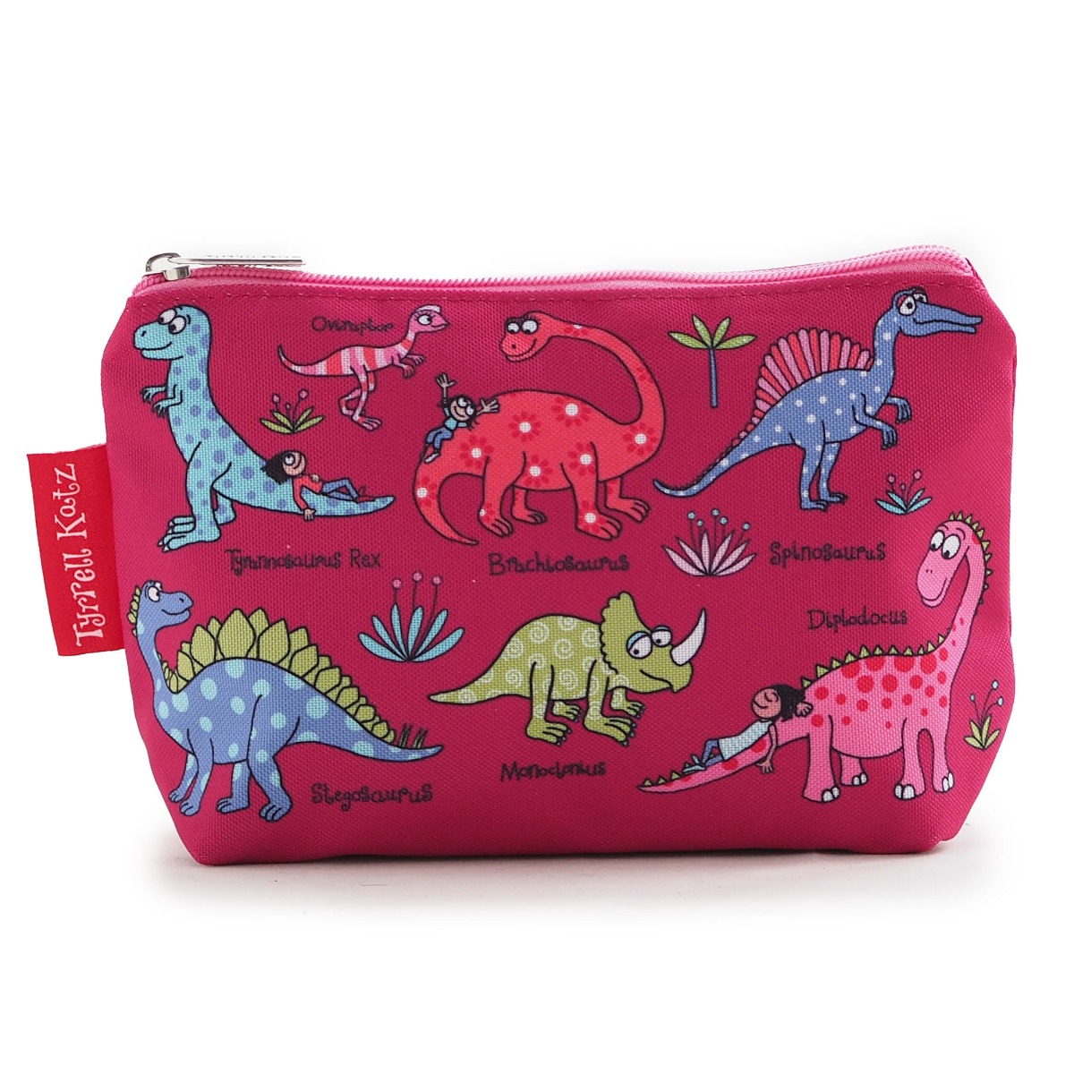 Dinosaur Pink Wash Bag- Recycled!