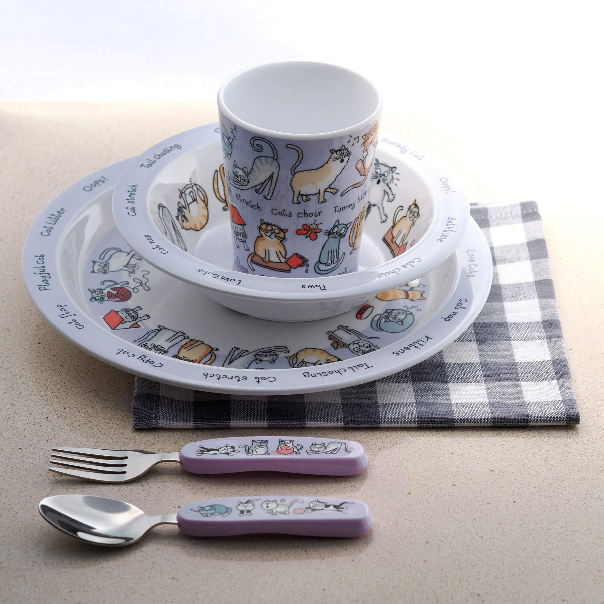 Cats Melamine Plate