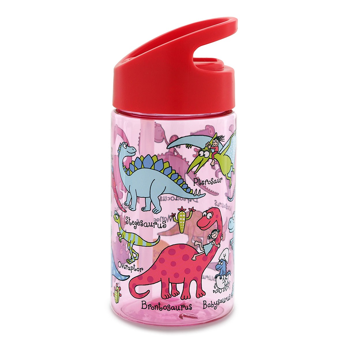 Dinosaur Pink Kids Water Bottle