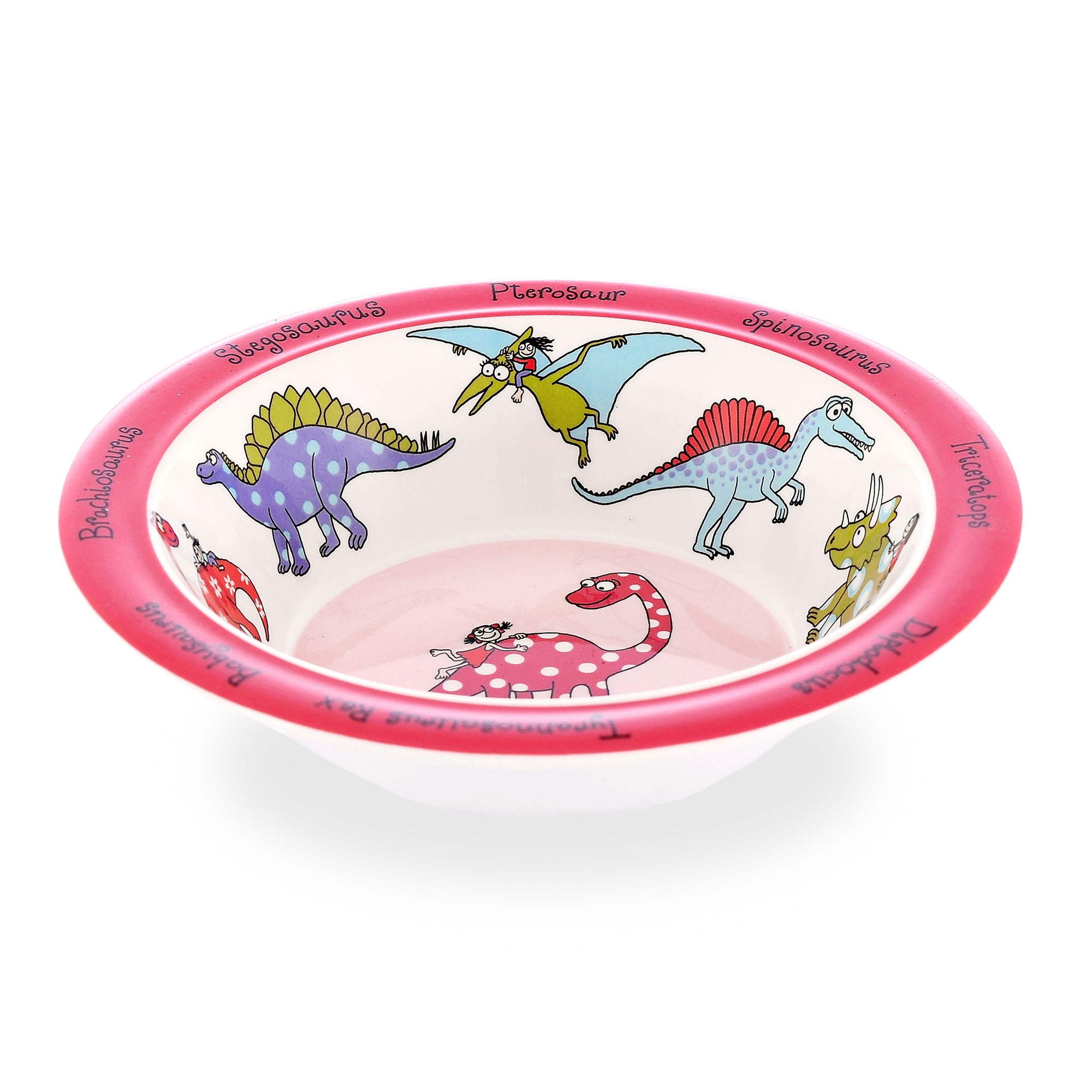 Dinosaurs Pink Bowl