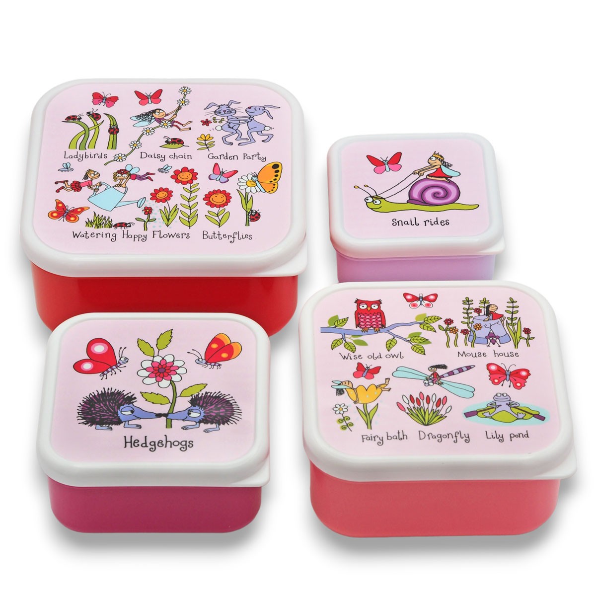 Nesting Secret Garden Snack Boxes for Kids