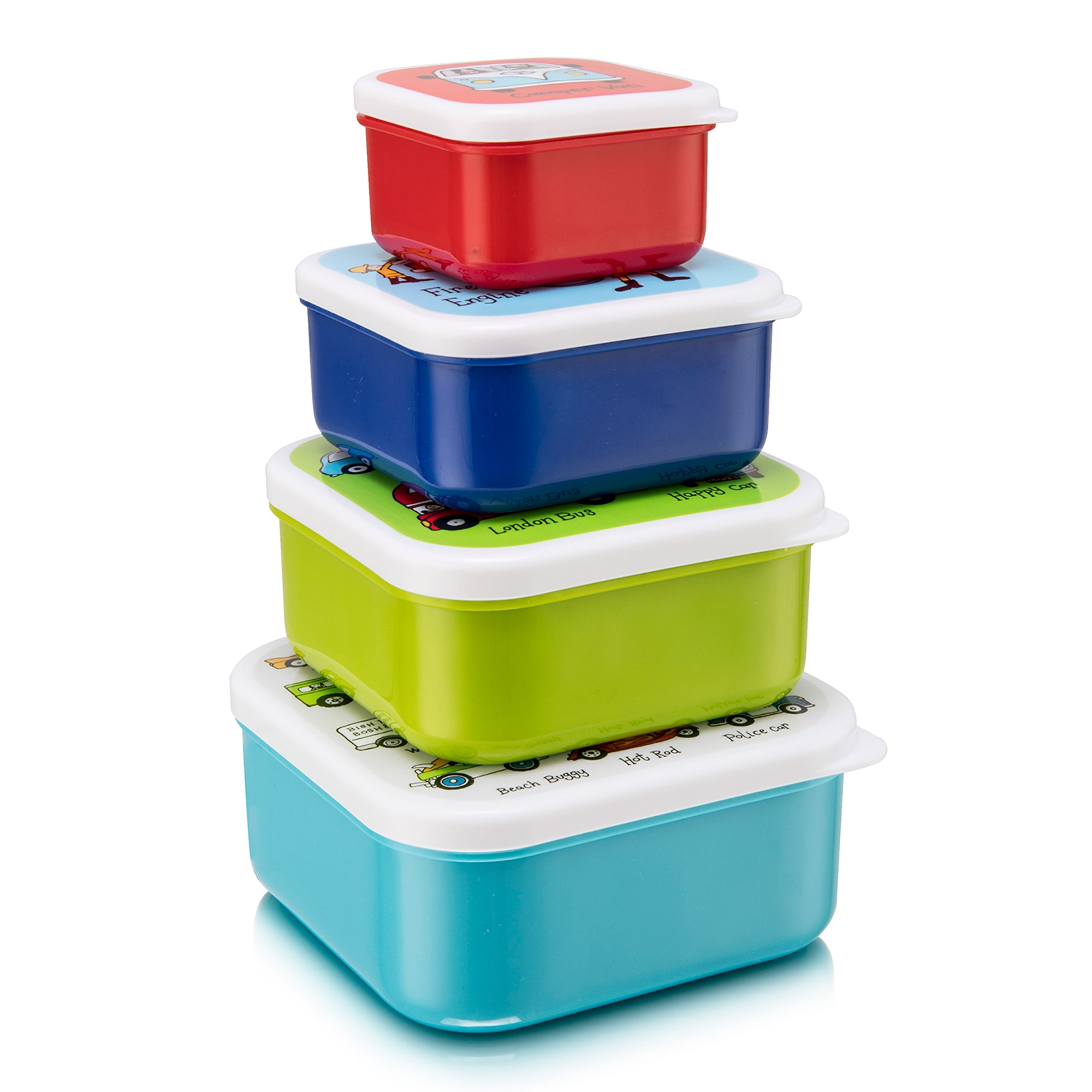 Nesting Cars Snack Boxes for Kids