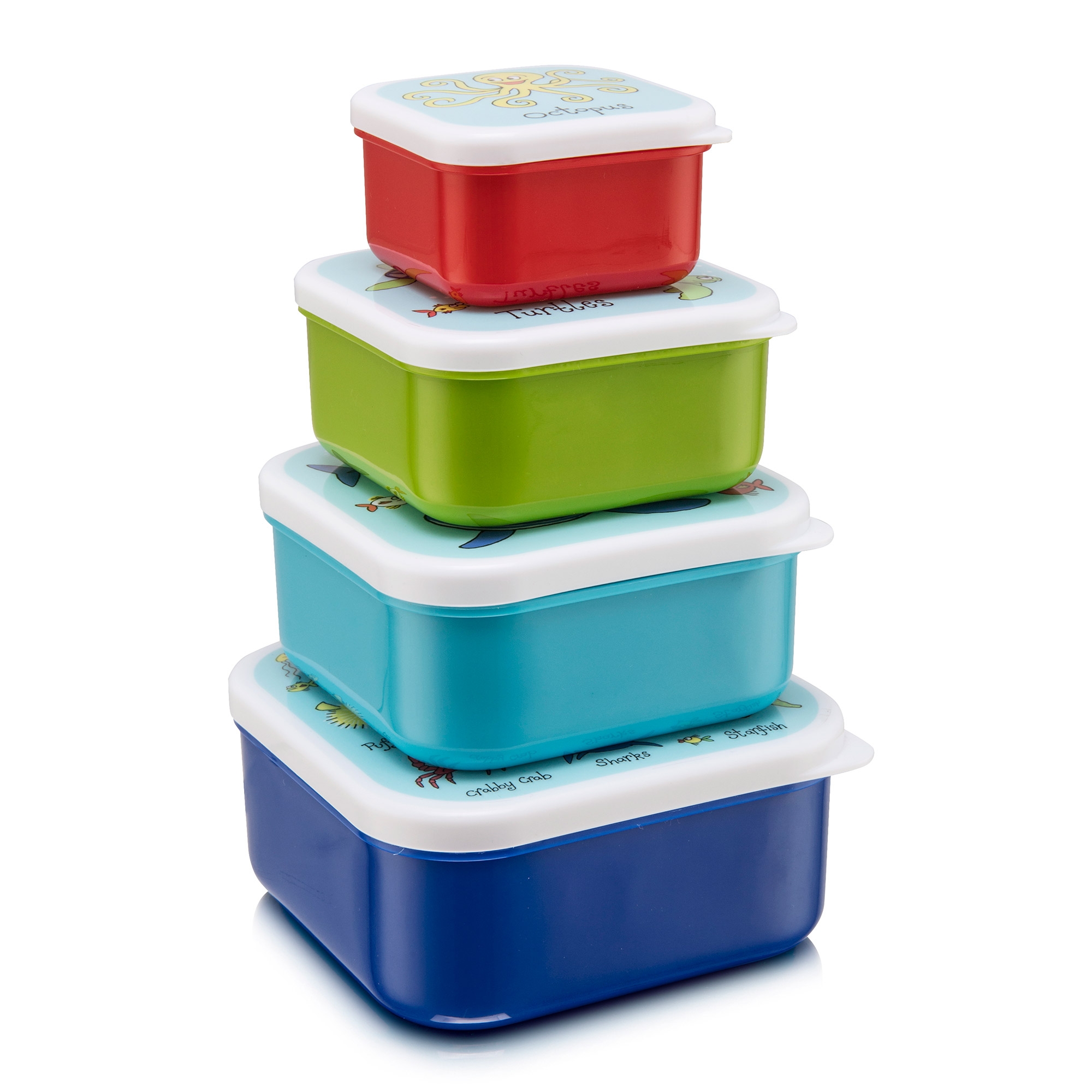 Nesting Ocean Snack Boxes for Kids