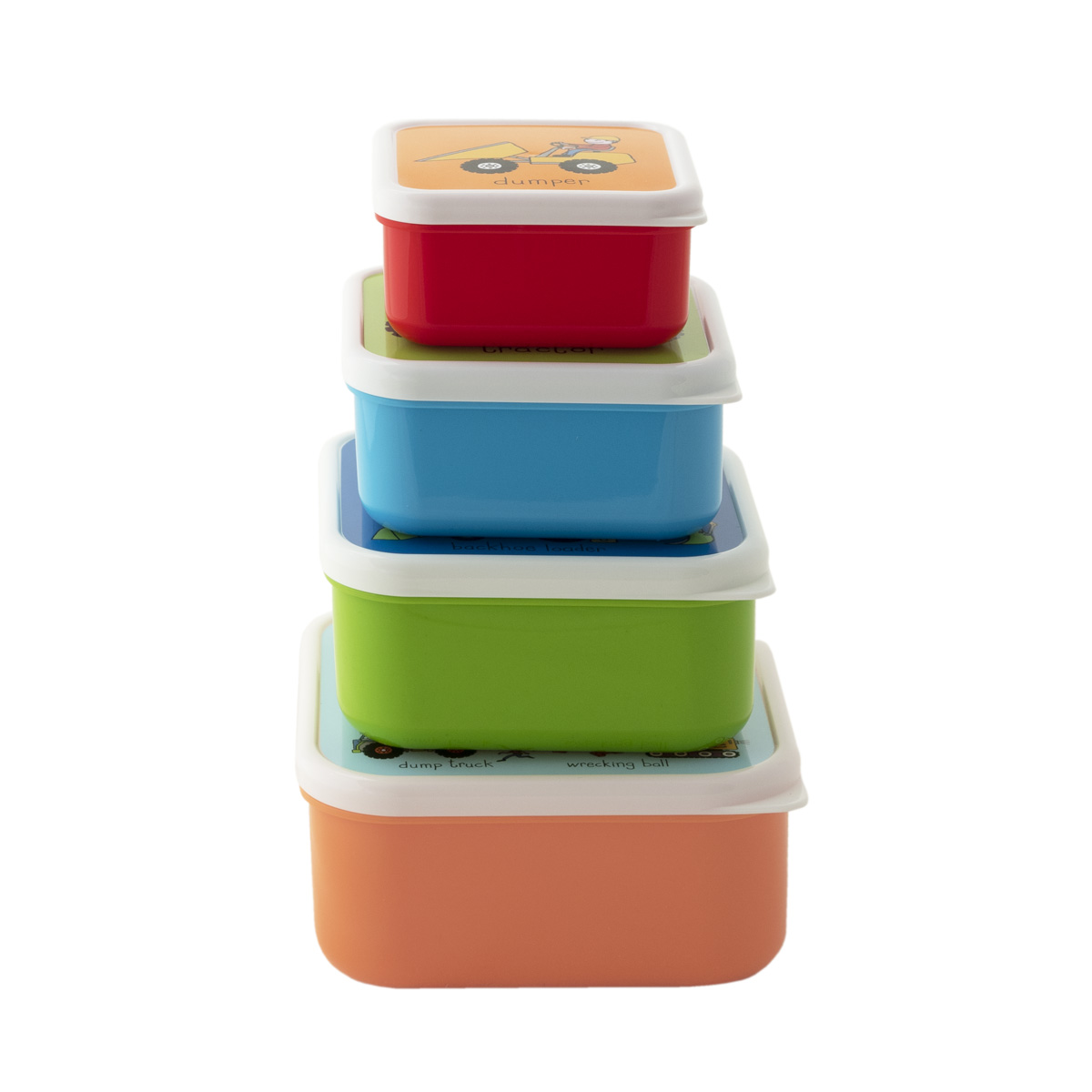 Nesting Trucks Snack Boxes for Kids