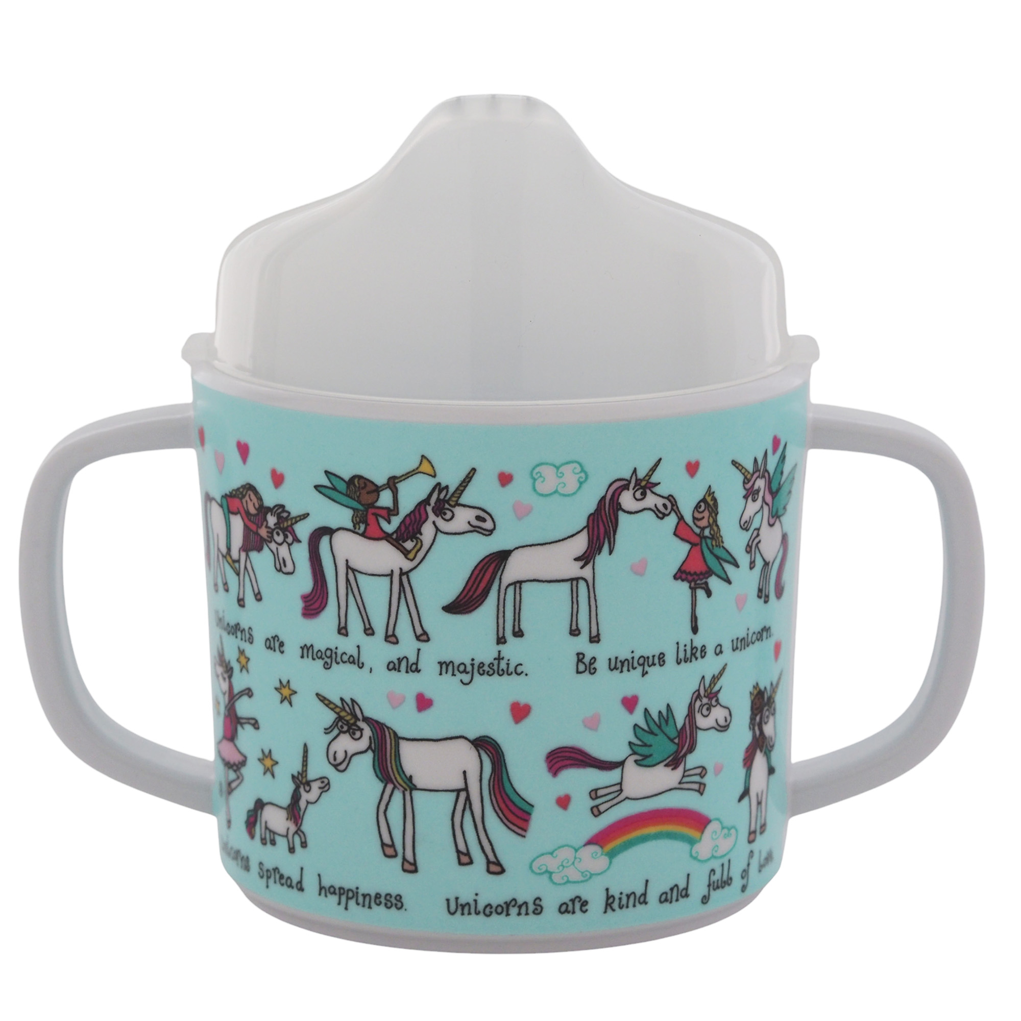 Unicorns Two-Handled Toddler Sippy Cup 