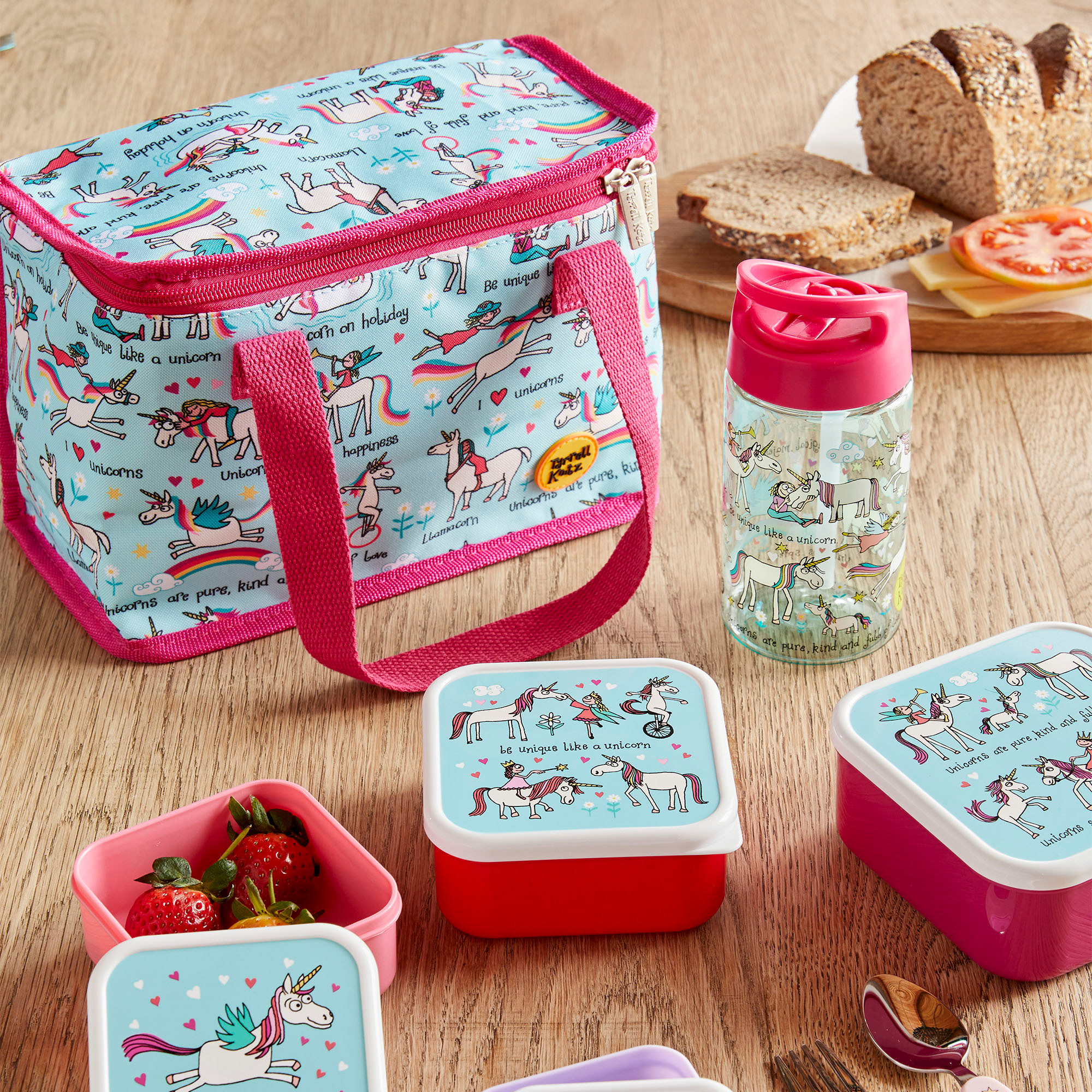 Unicorns Folding Lunch Tote